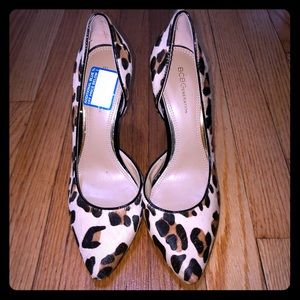 BCBG leopard heels